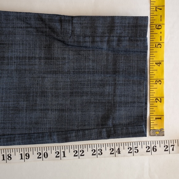 NWT Van Heusen Stretch Extensible Capri Pants 10 Short Blue Pattern - Picture 16 of 16